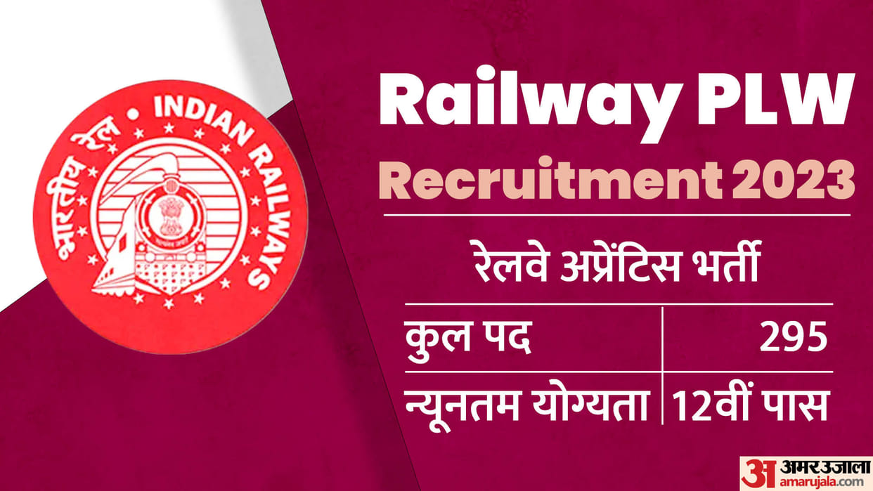 Railway PLW Apprentice Recruitment 2023 for 295 posts, apply at plwindianrailways.gov.in