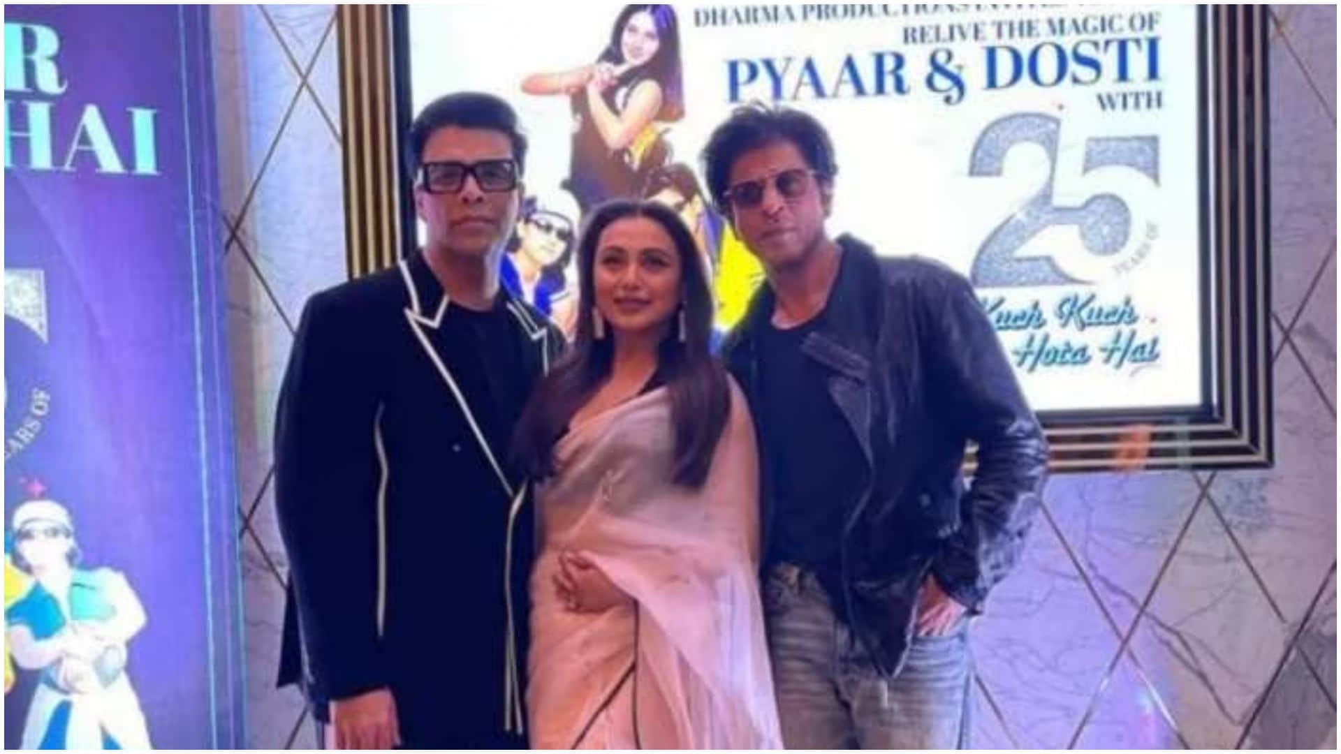 Shah Rukh Khan witty reply as fans ask him about Salman Khan at Kuch Kuch Hota Hai special screening
