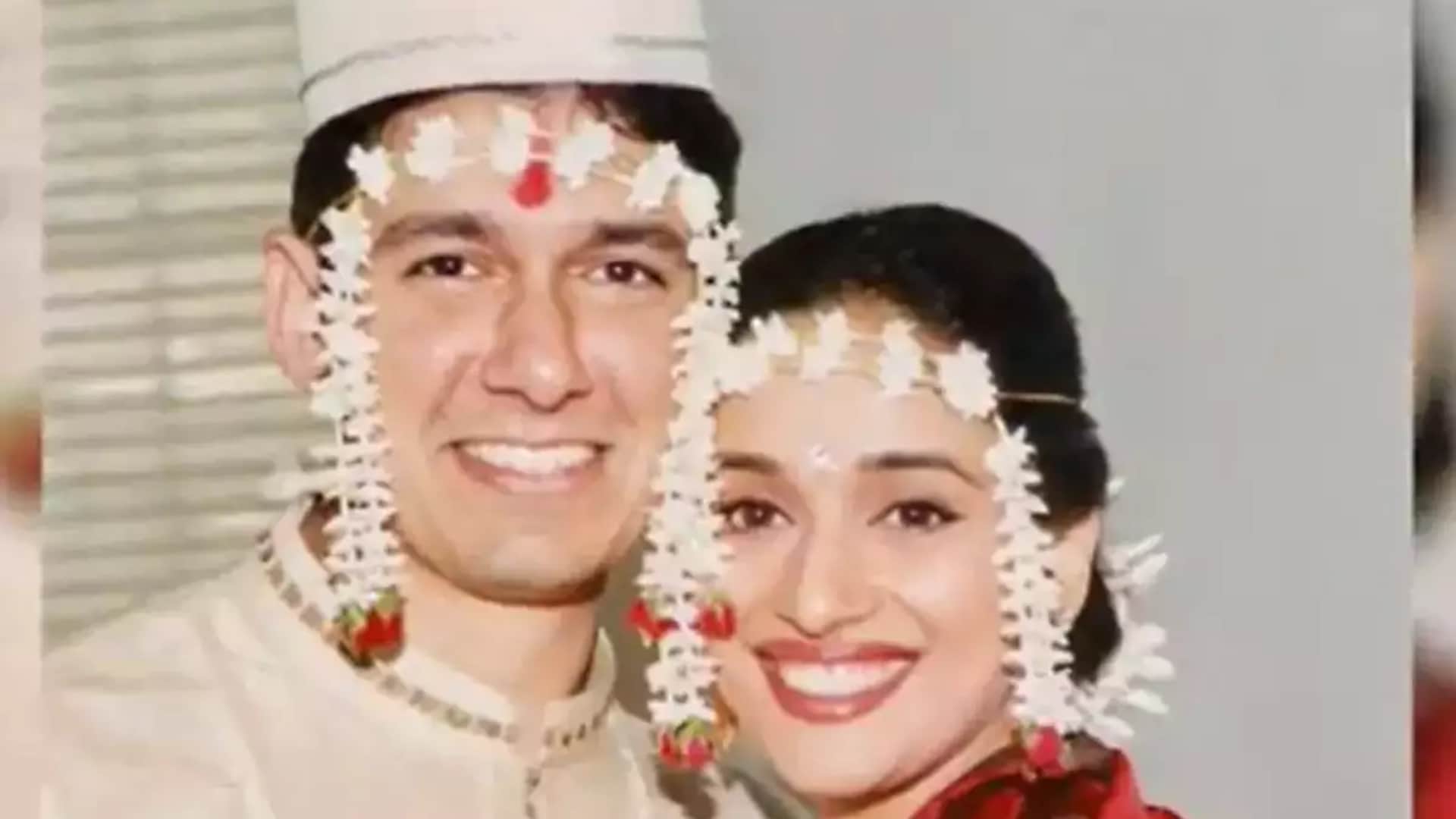 madhuri dixit dr shriram nene wedding anniversary know actress love story turned into successful marriage