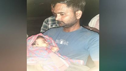 mother threw her five month old baby into bushes and ran away In Firozabad