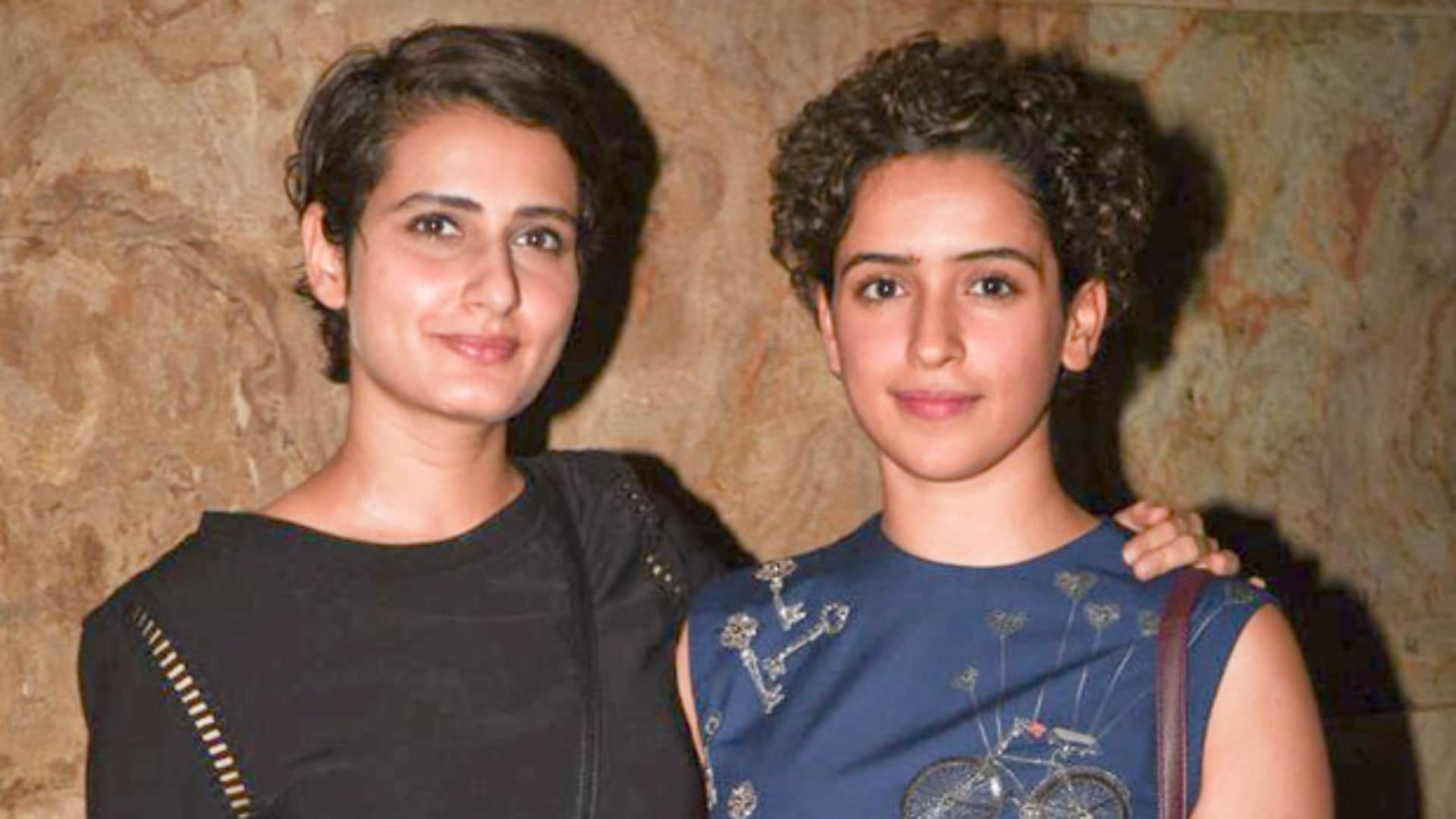 Fatima Sana Shaikh Sanya Malhotra seen together Sam Bahadur Made strong Friendship giving audition on Scooty