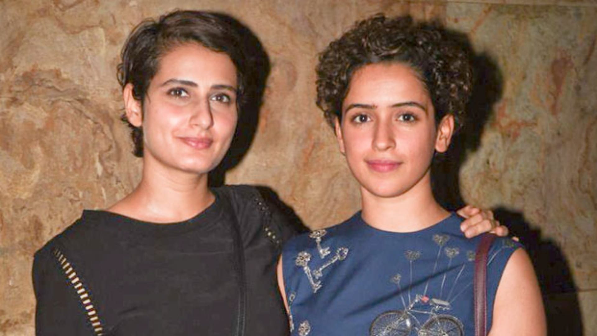 Fatima Sana Shaikh Sanya Malhotra seen together Sam Bahadur Made strong Friendship giving audition on Scooty