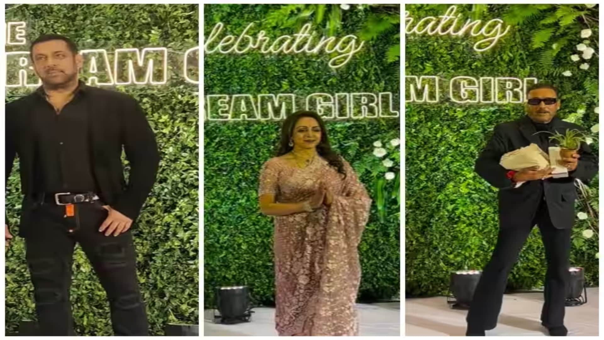 Hema Malini's 75th birthday bash salman khan to Rekha and Esha-deol Dharmendra see the party photos