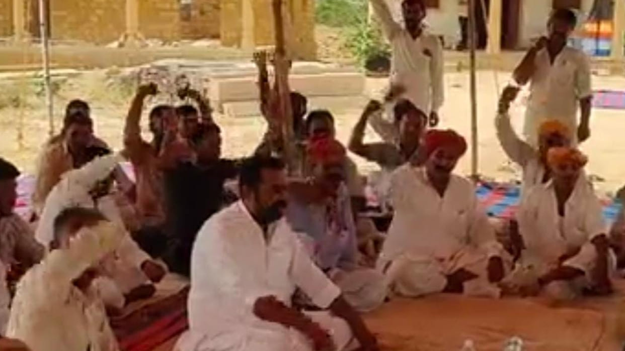 Truck union strike continues in Jaisalmer for last two months