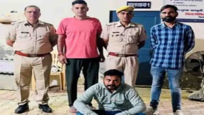 पुलिस की गिरफ्त में आरोपी