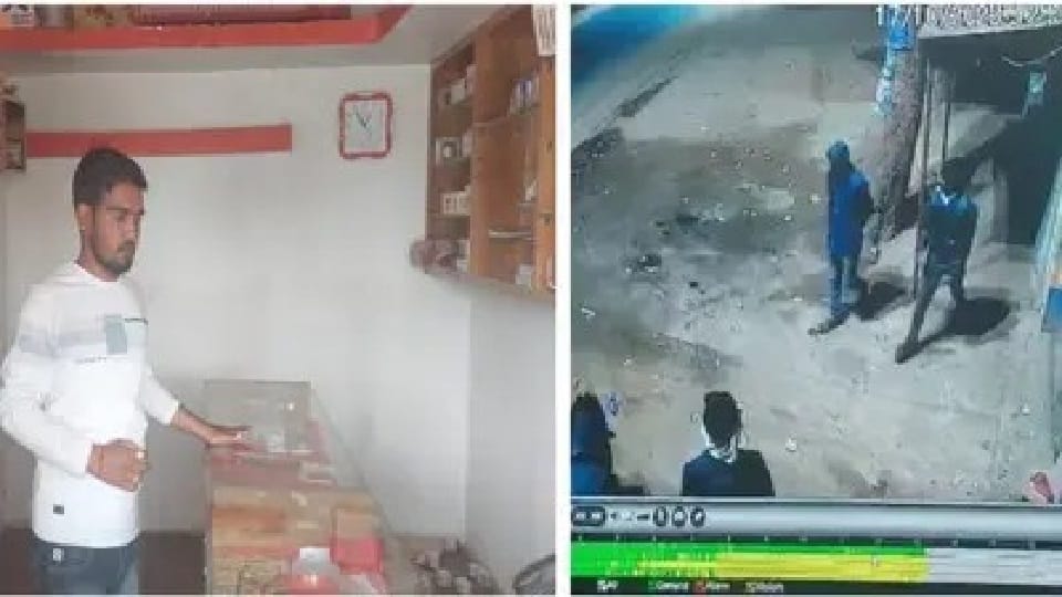 Ambikapur Masked thieves broke lock of jewelery shop late at night ran away with jewelery worth four lakhs