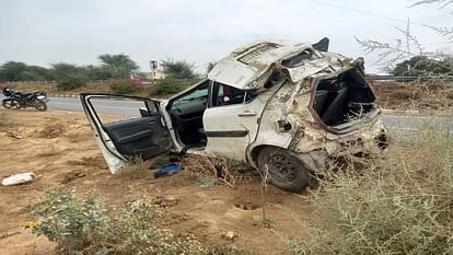 Youth dies after car goes out of control in Sirsa, Family was going to attend Jagran, four injured