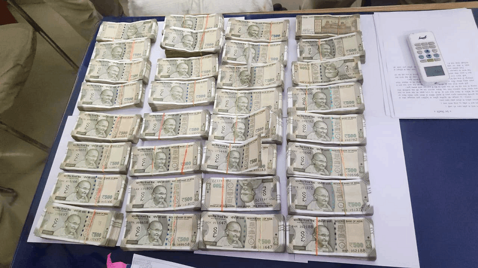 Police have seized around Rs 16 lakh from three cars in Raigarh