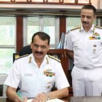 पश्चिमी नौसेना कमान के प्रमुख वाइस एडमिरल दिनेश त्रिपाठी