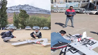 Lahul News: लाहौल में 10,000 फीट की ऊंचाई पर ड्रोन से पहुंचाई जाएंगी दवाइयां, ट्रायल सफल Medicines will be delivered by drone at a height of 10,000 feet in Lahaul'