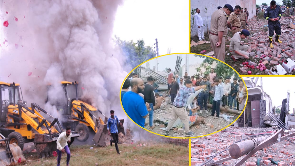 Blast in Factory: Illegal firecrackers were being made in the soap factory