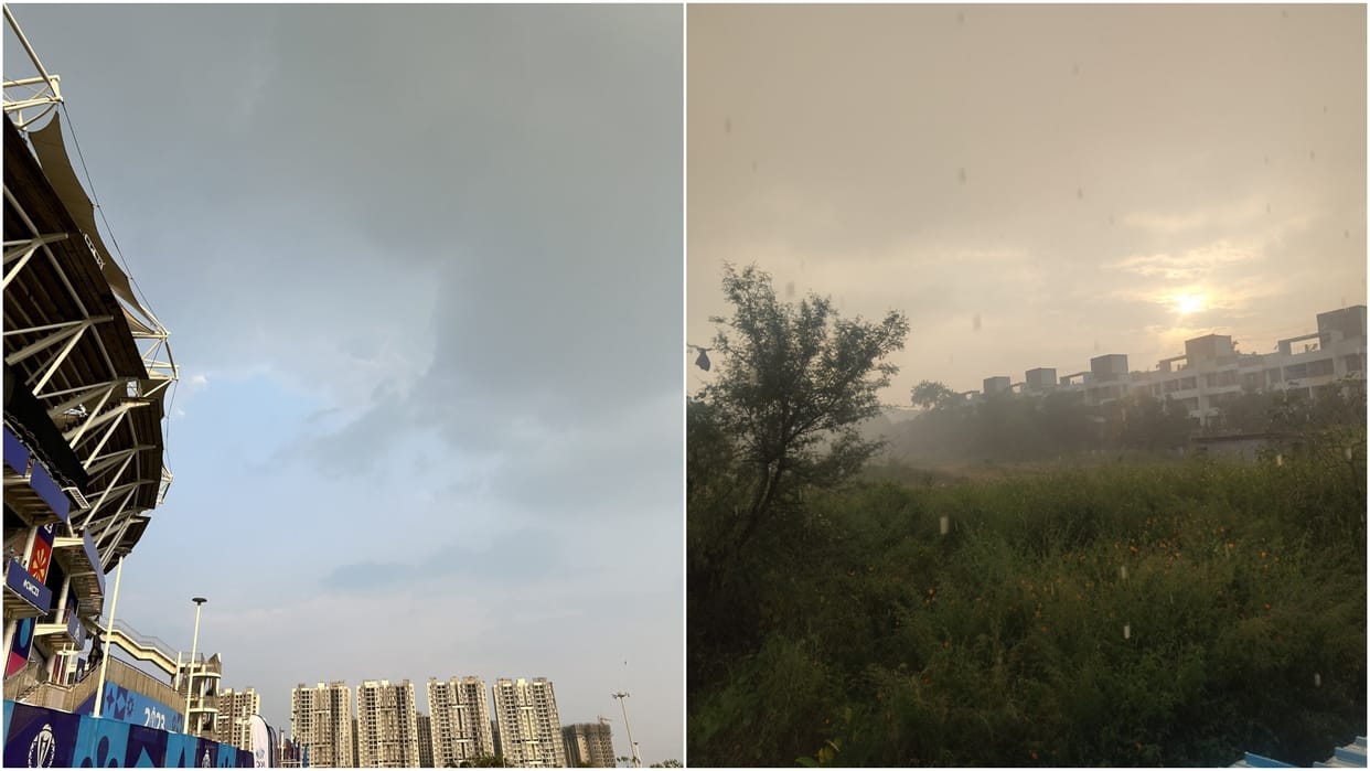 IND vs BAN ODI World Cup Match can be washed out as rain in pune day before the match