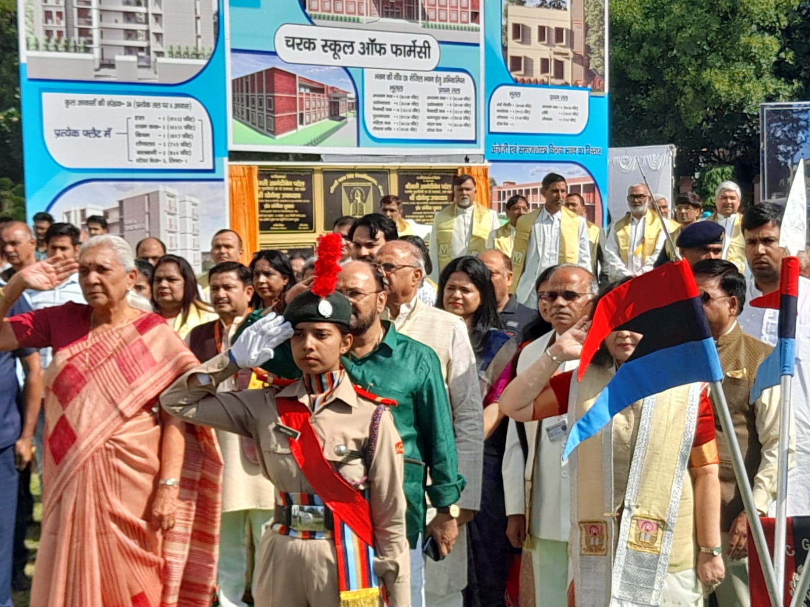 CCSU Convocation Pics: students faces lit up after receiving medal by Governor Anandiben Patel