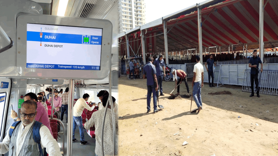 RapidX Rail photos Security tightened before PM Modi public meeting and SPG took stock in ghaziabad