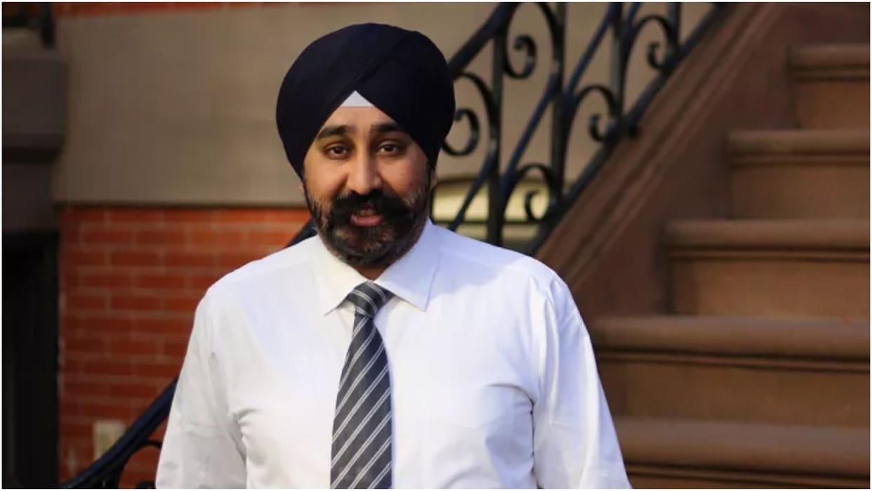 US mayor Ravi Bhalla life threatening letters New Jersey Hoboken Sikh Mayor