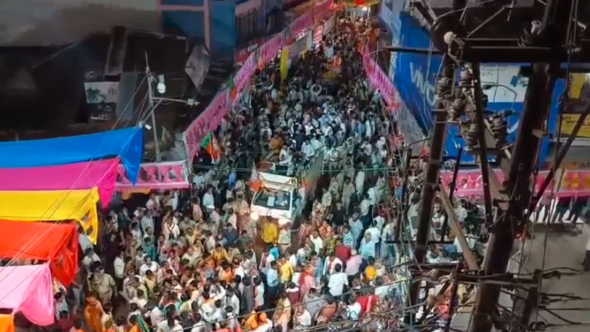 MP Election 2023: CM Shivraj reached Shajapur, did road show after visiting Rajarajeshwari temple