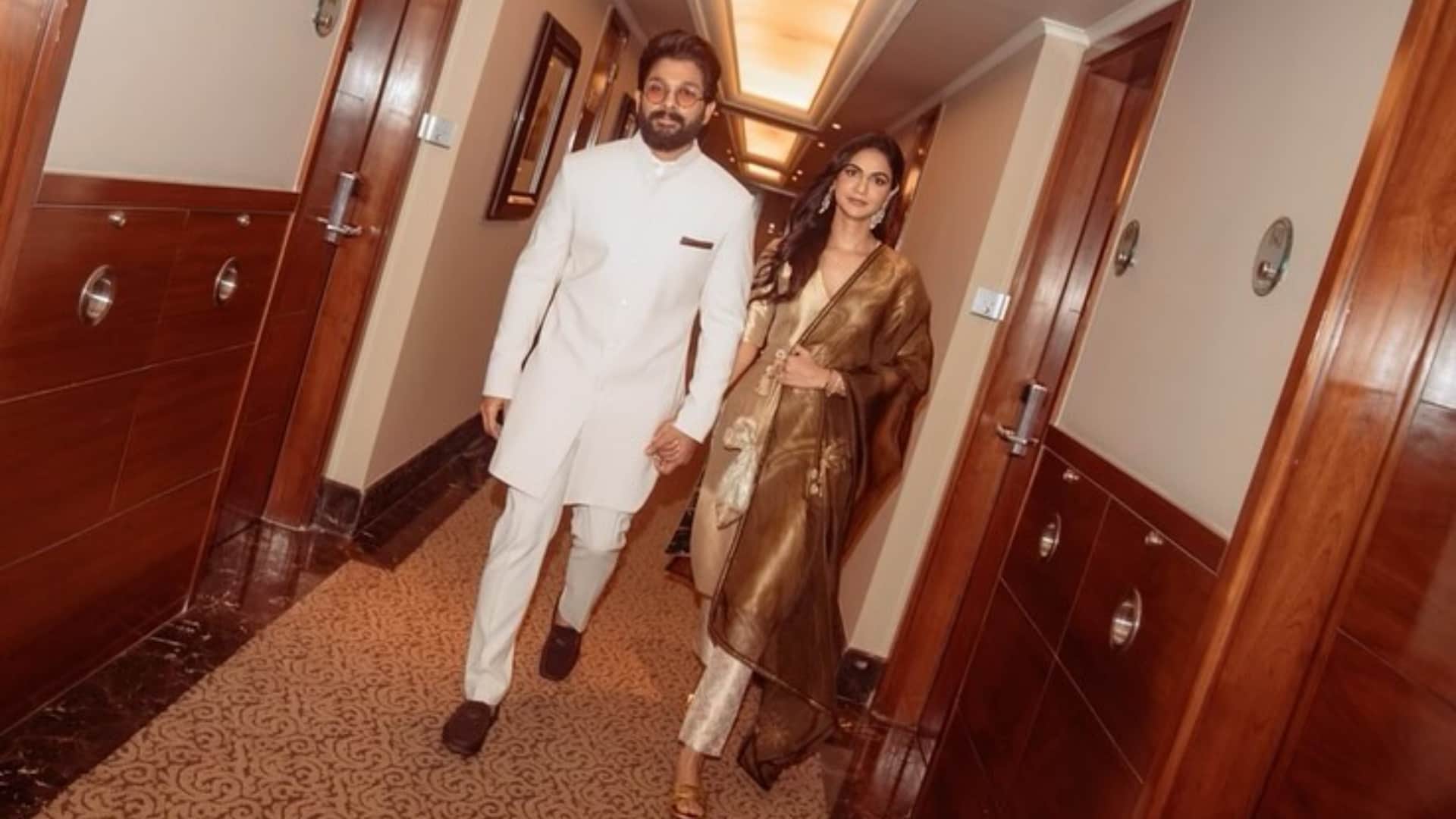 Allu arjun recived 69 th national film award for pushpa wife sneha pens emotional note for actor