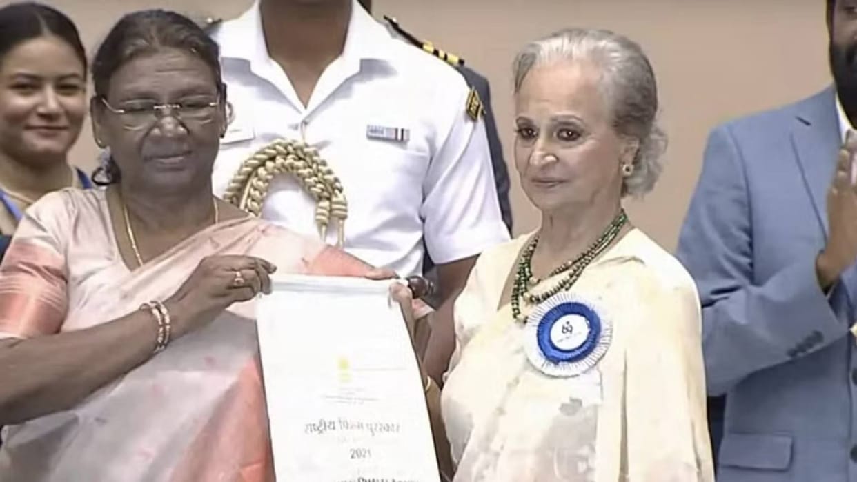 Waheeda Rehman says she was speechless when Anurag Thakur informed her about Dadasaheb Phalke Award