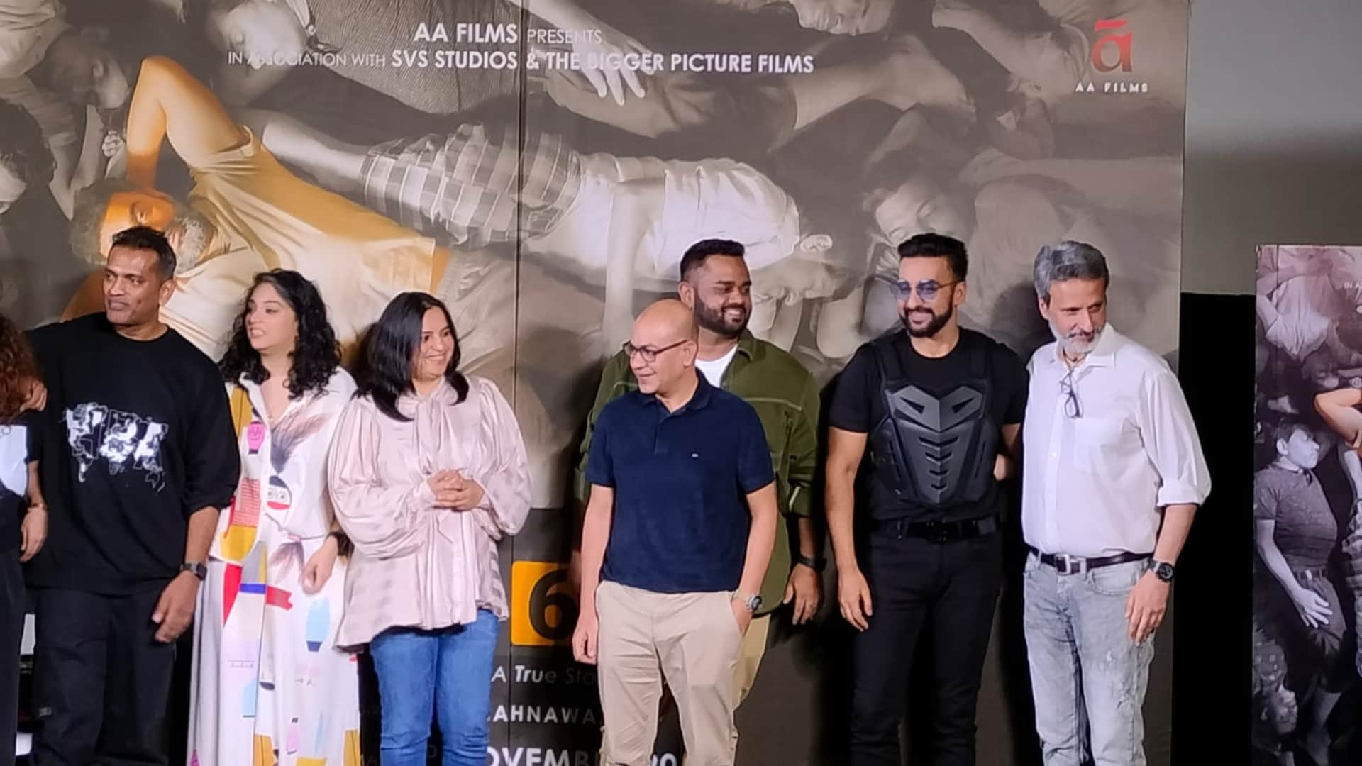 UT69 Trailer Launch Raj Kundra removed mask at event said without shilpa shetty he would never have survived