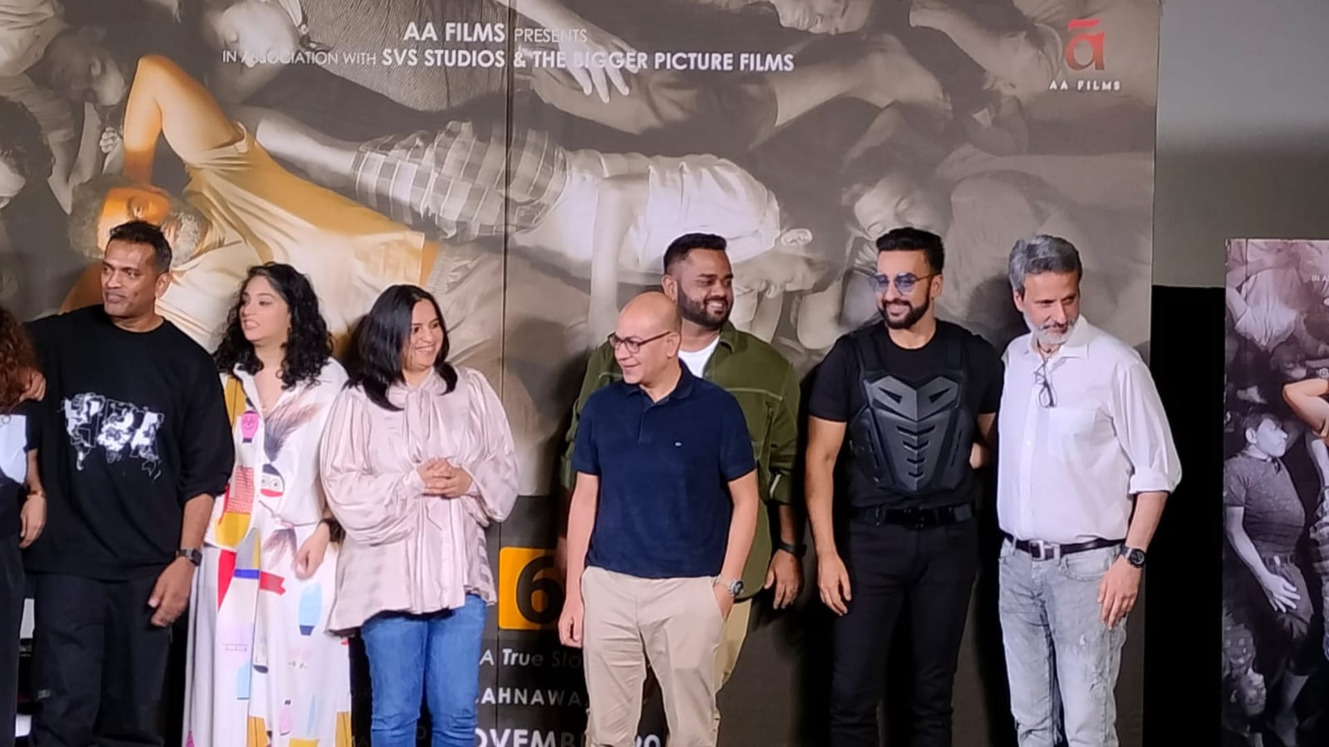 UT69 Trailer Launch Raj Kundra removed mask at event said without shilpa shetty he would never have survived