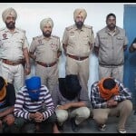 पुलिस की गिरफ्त में आरोपी।