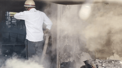 Fire broke out on the second floor of Badaun ARTO office