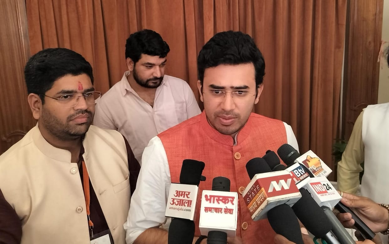 MP Election 2023: BJYM President Surya compared Prime Minister Modi with Vivekananda