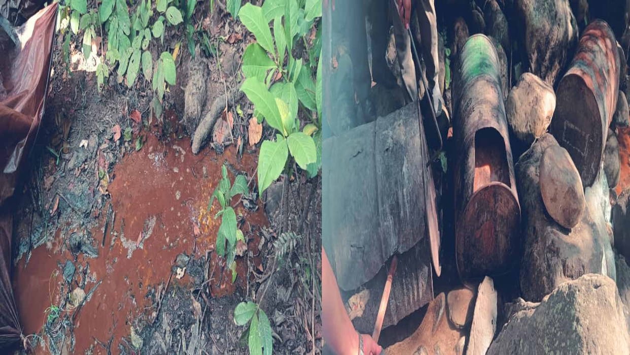 Excise department destroyed 20,500 liters of Lahan in Sirmaur