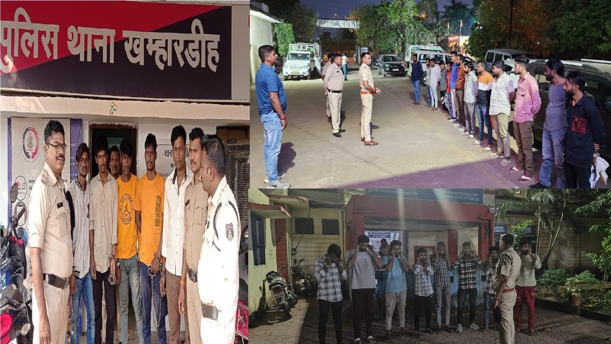 CG News: Before the election, police organised a parade 100 Rogue in Raipur