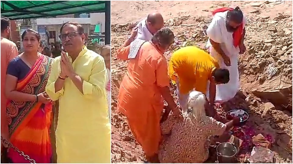 Rajasthan Election 2023 Officials stopped Mahesh Joshi from laying foundation stone of ropeway in Jaiipur