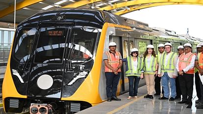 Agra Metro three members of the European Investment Bank inspected