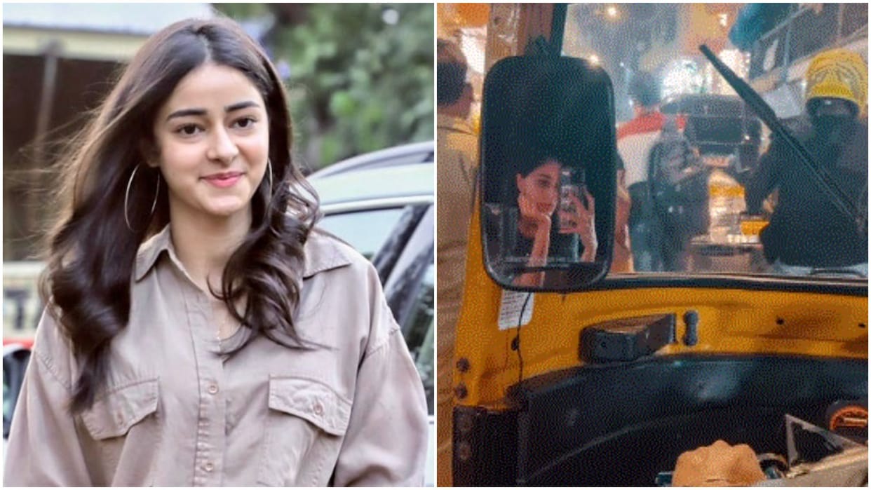 Kho Gaye Hum Kahan Actress Ananya Panday takes an auto Ride on the Busy bylanes of Mumbai