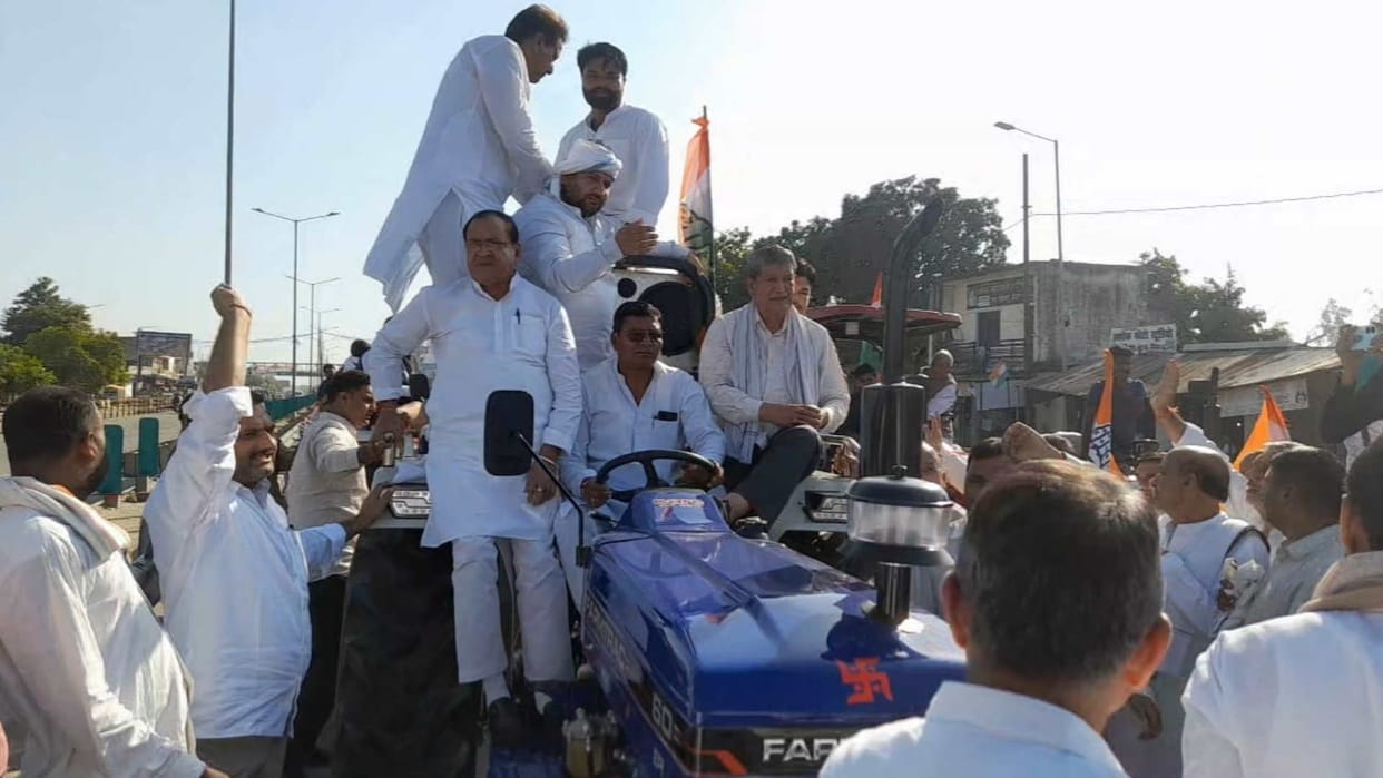 Congress Kisan Samman Yatra in Roorkee Harish Rawat said - Farmers are most oppressed under BJP rule
