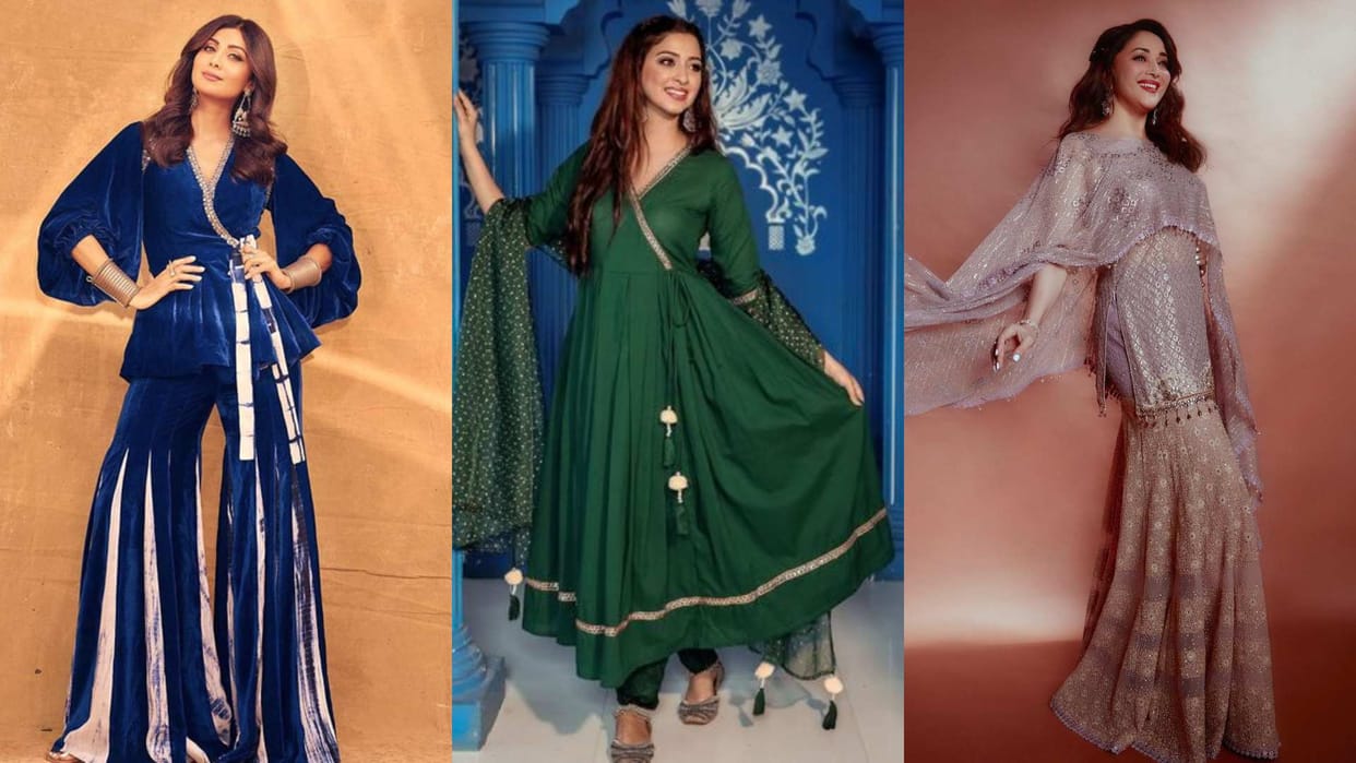 Diwali 2023 trendy stylish outfit for Diwali designer outfit for woman