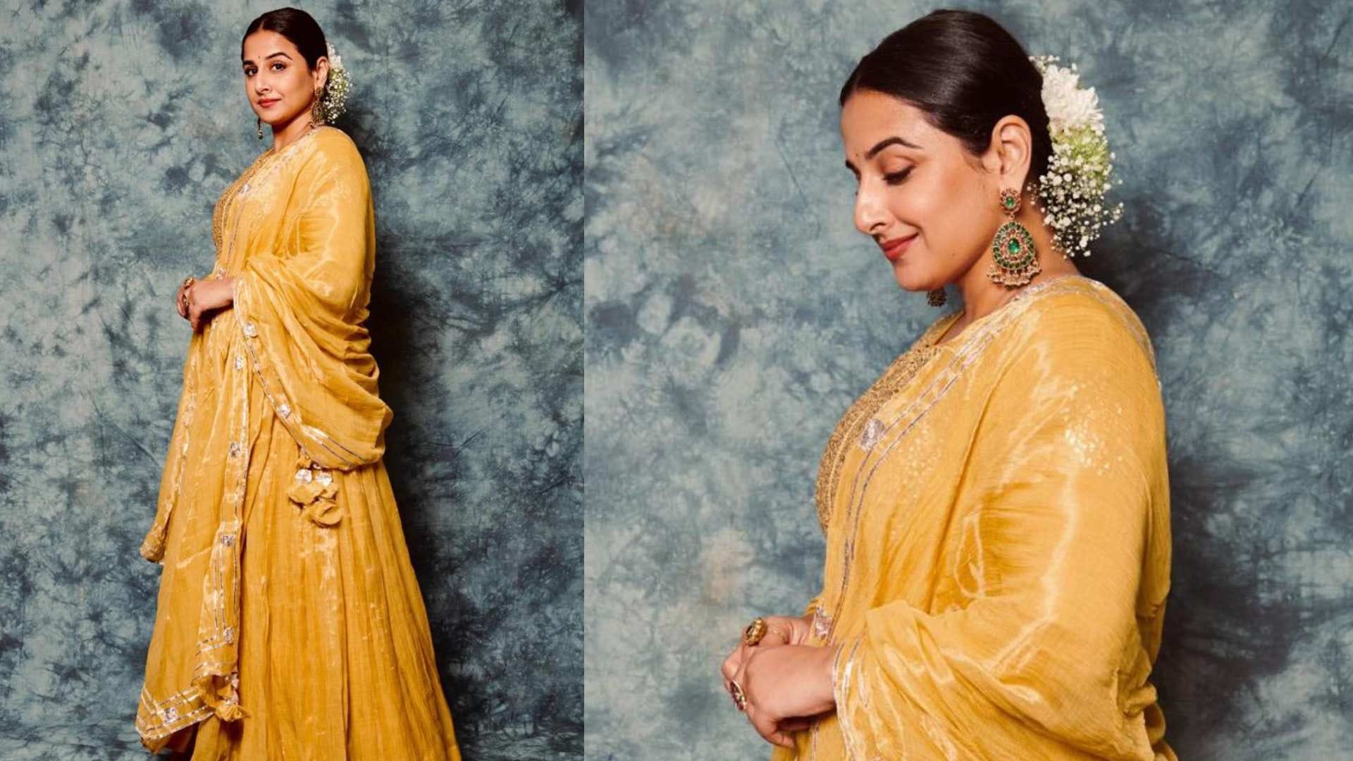 Dussehra 2023 ethnic looks of Vidya Balan latest outfit for festival