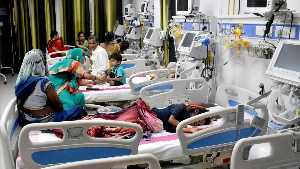 Viral infection spreading from adults to children in Gorakhpur