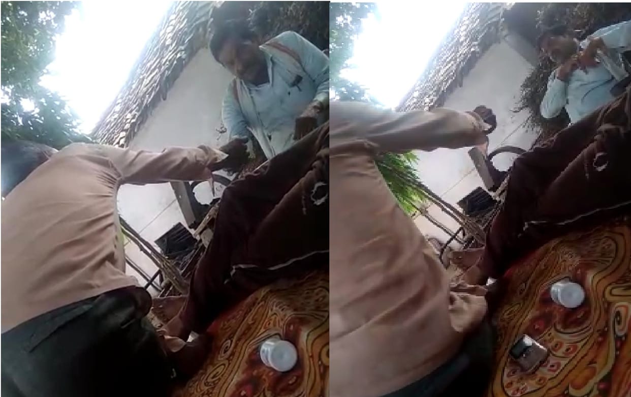 Video of revenue employee taking bribe goes viral in Hamirpur, SDM said  sought clarification