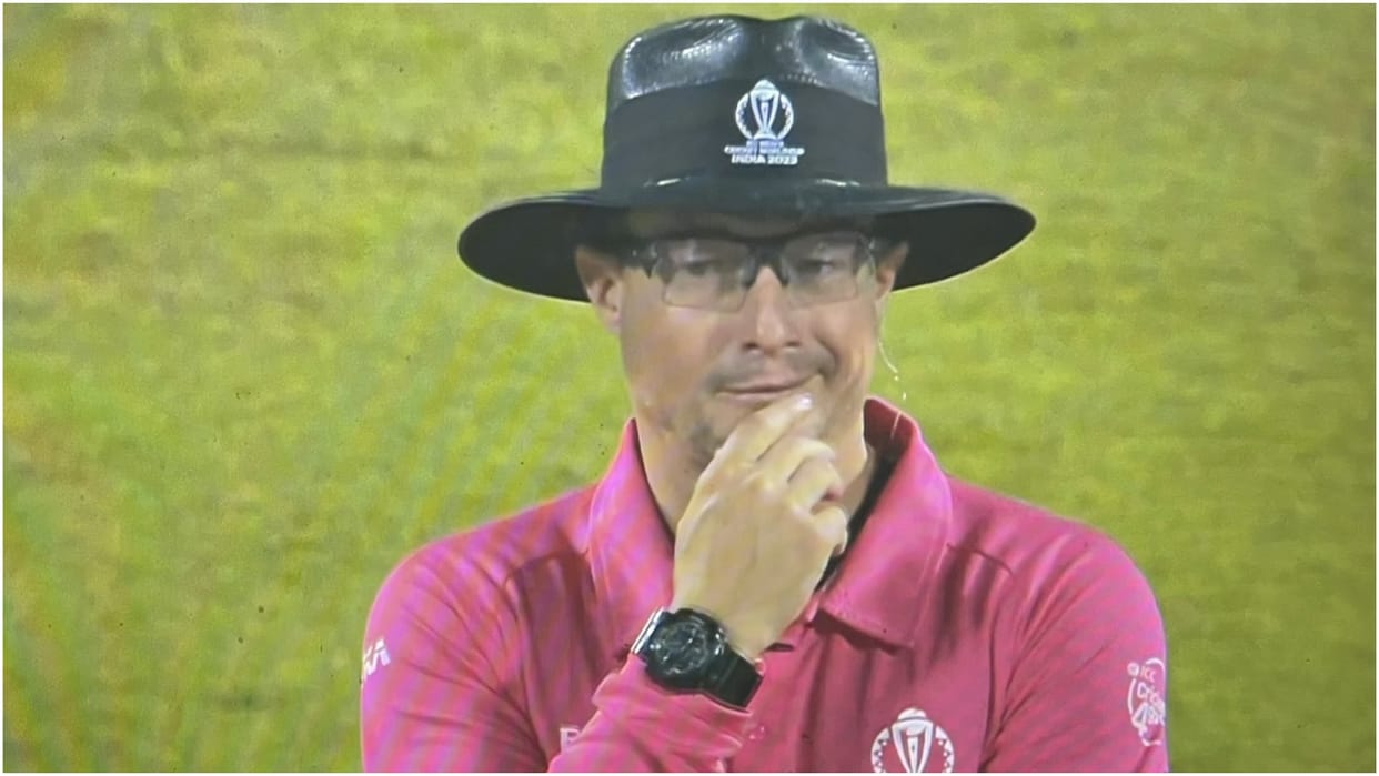 Richard Kettleborough Story and Career Controversies after Wide ball Decision in IND vs BAN ODI WC 2023 Match