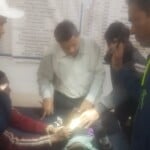 तेंदुए के हमले में घायल हुई बच्ची।