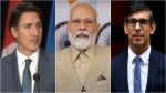 कनाडा, भारत और ब्रिटेन के प्रधानमंत्री
