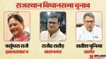 राजस्थान में भाजपा की सूची में कई बड़े नाम।