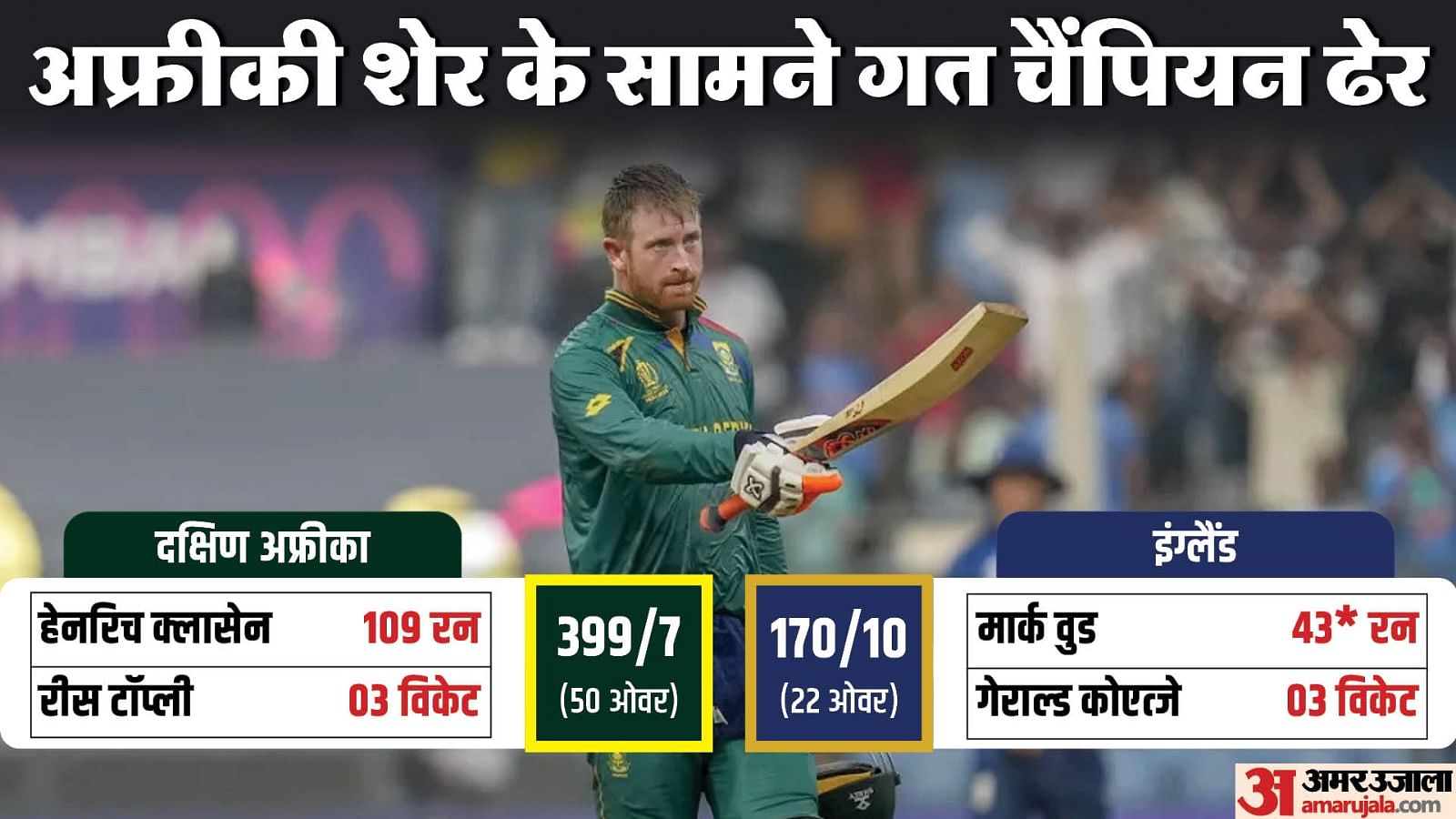 Eng Vs Sa World Cup 2023 South Africa Beat England By 229 Runs Heinrich ...