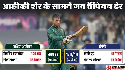 ENG vs SA World cup 2023 South Africa beat England by 229 runs Heinrich Klaasen hits century