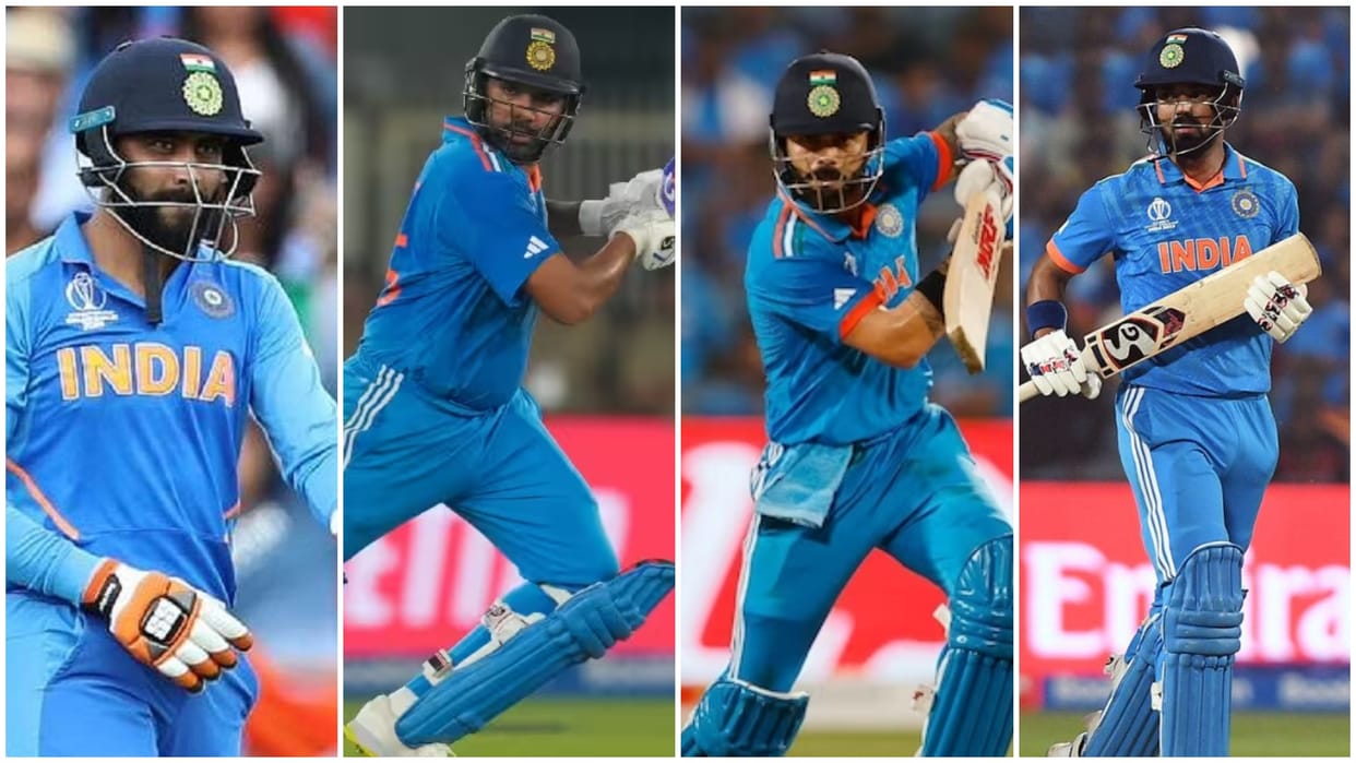 World Cup 2023 IND VS NZ Ravindra Jadeja scored more runs than Rohit-Kohli and Rahul against New Zealand
