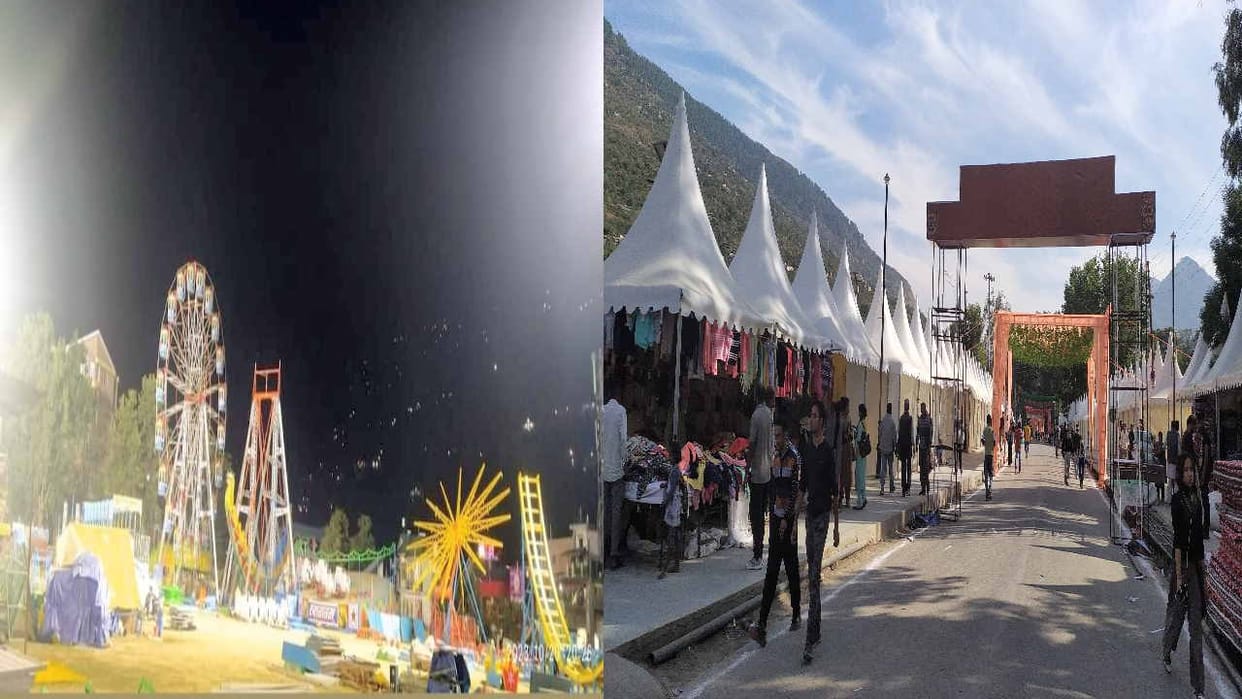 International Kullu Dussehra: Temporary camp ready, just waiting for the deities to arrive.