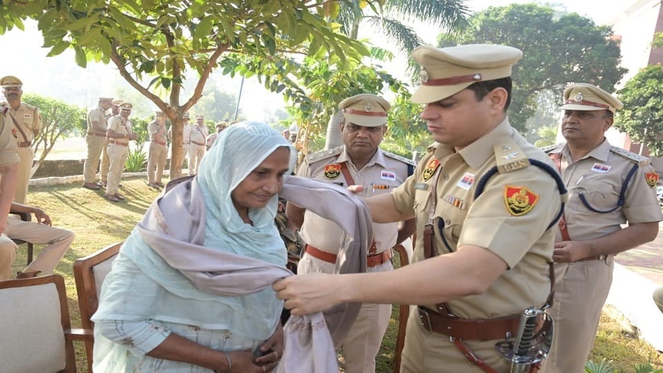 District Police celebrated Police Memorial Day and Flag Day in Kurukshetra, paid tribute to martyred soldiers