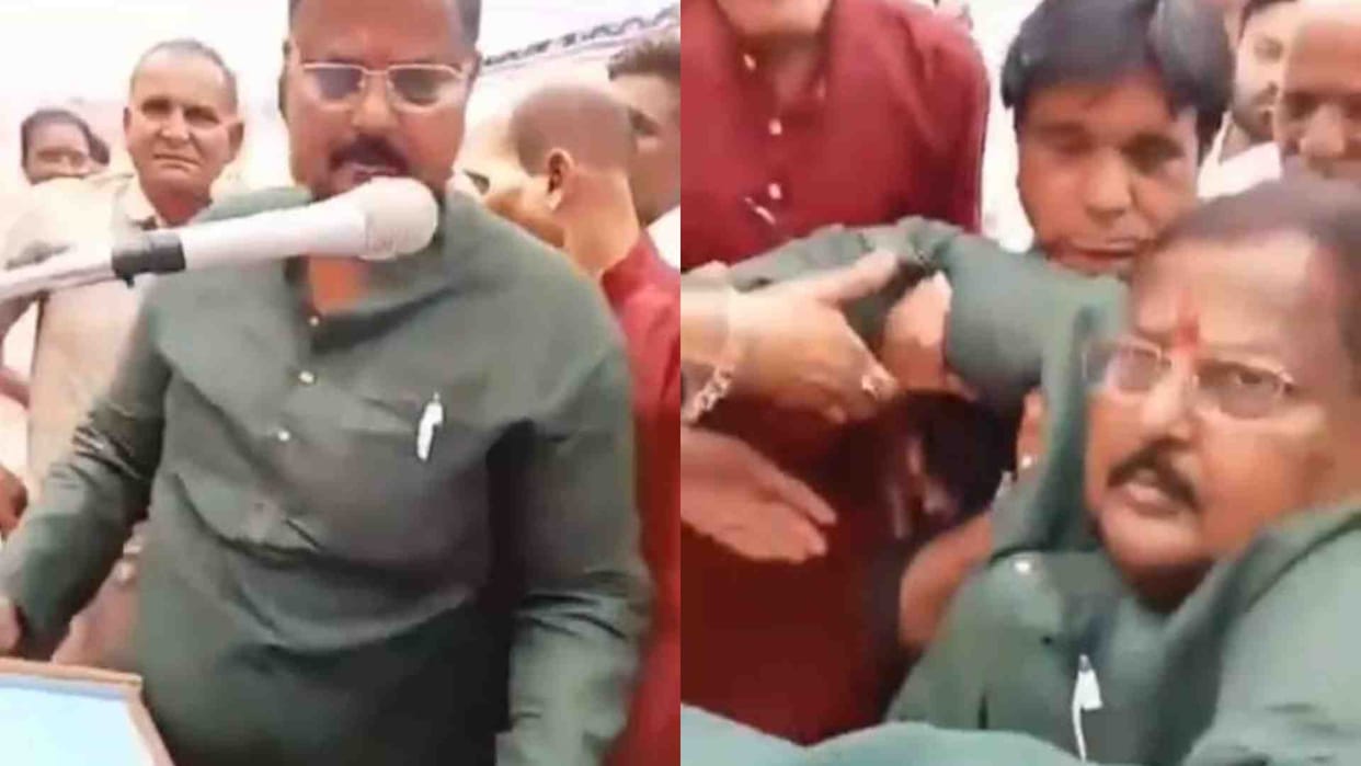 Congress leader Premchand Guddu's health deteriorated as soon as he started his speech in Alot