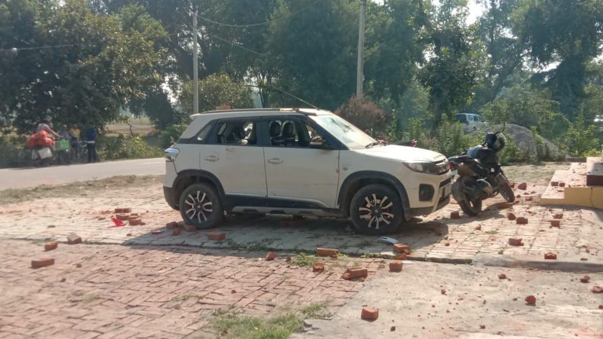Pradhan was taken hostage and beaten, angry villagers pelted stones, area shaken by chaos.