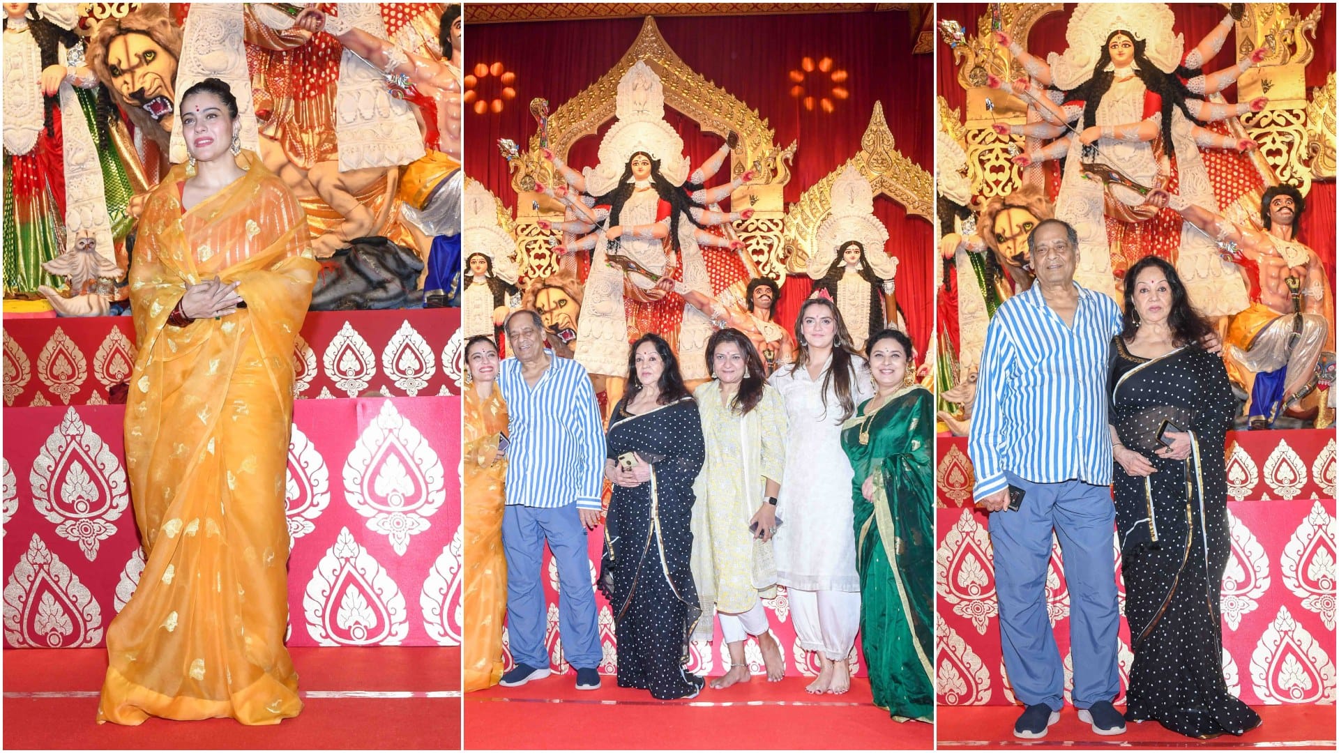 North Bombay Sarbojanin Durga Puja Ghatasthapana Kajol Jaan Kumar Sanu added to the merriment of the festivity