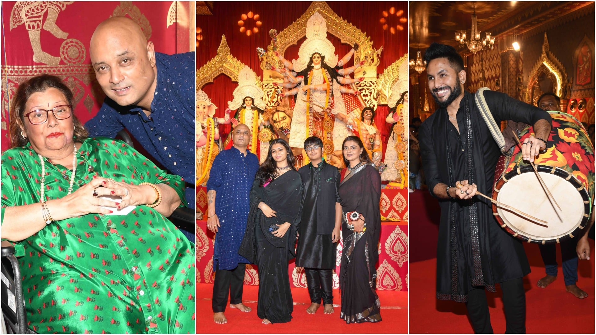 North Bombay Sarbojanin Durga Puja Ghatasthapana Kajol Jaan Kumar Sanu added to the merriment of the festivity